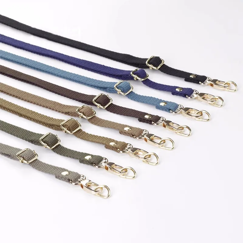 1.2cm Wide adjustable Canvas Cotton woven belt Cross body bag Strap Handmade DIY Handle Accessories