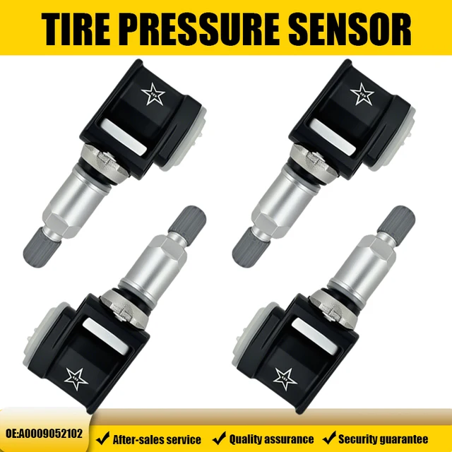 4PCS 433MHZ Tire Pressure Monitoring Sensor TPMS for Mercedes-Benz C E G S CLS Class GT-S AMG Replacement for A0009052102
