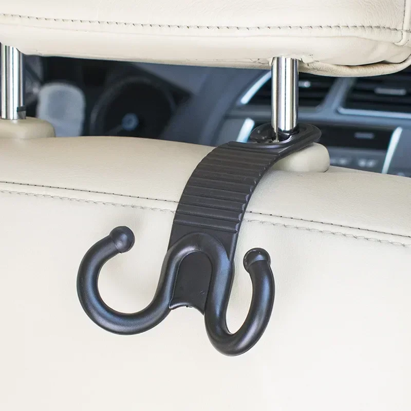Upgraded 2 in 1 Car Headrest Hooks Car Seat Hooks Durable Car Purse Holder Hanger Universal Car Hanger for Purses Bags Coat