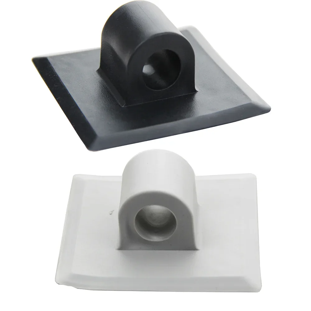 2 Pieces 20mm Dia PVC Engine Motor Clip Stand Holder Inflatable Mount Clips for Kayak Boat Canoe Rubber Dinghy