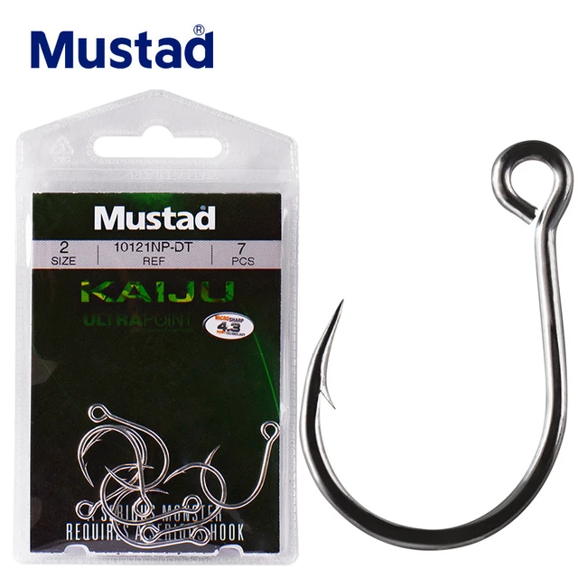 Lure Hookmustad 10121np-dt Inline Jigging Hooks - Rustproof High Carbon  Steel #8-8/0