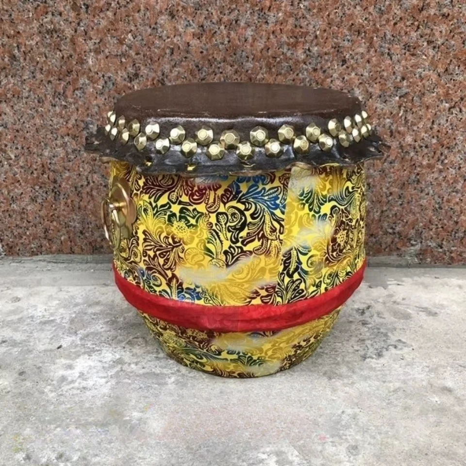 8 Inch High Quality Professional Chinese Drum Dragon and Lion Dance Wood Good Sound Traditional Musical Instrument