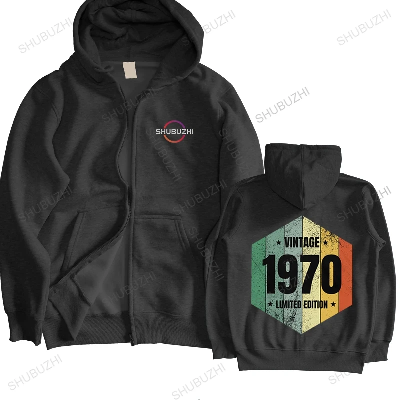 

Vintage Born In 1970 hoodies Men Pre-shrunk Cotton Stylish funny hoody 52 Years Old Birthday Gift autumn winter hoodie Appare