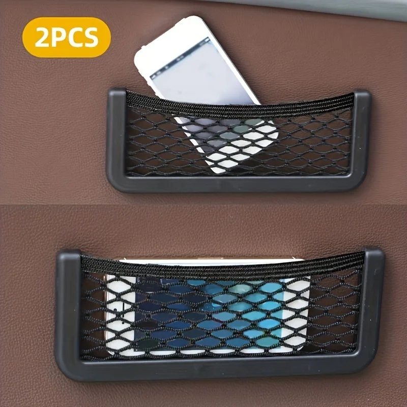 3pcs Car Net Pocket Organizer 3