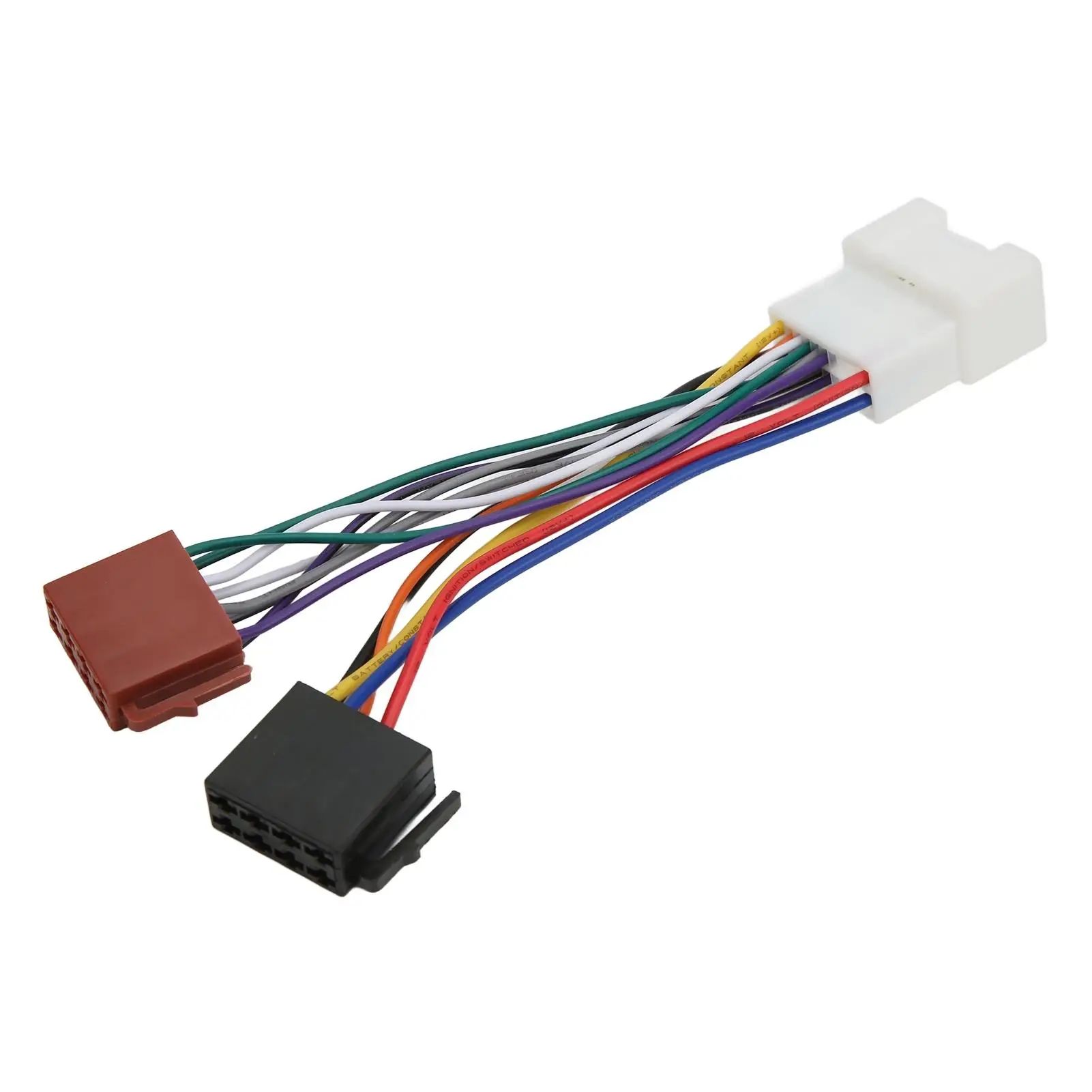 for Iso Wiring Harness Connector Pre Stripped Simple Install for Iso Male Wire Harness Adapter Heat Resistant refitting Bus