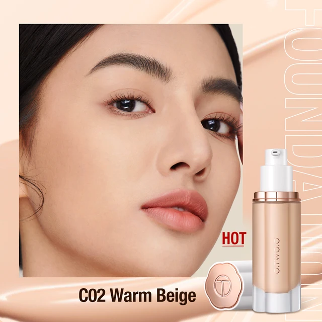 O.TWO.O Liquid Foundation Cream for Face 30ml High Coverage Makeup Base SPF30 Waterproof Concealer Makeup Foundation 8