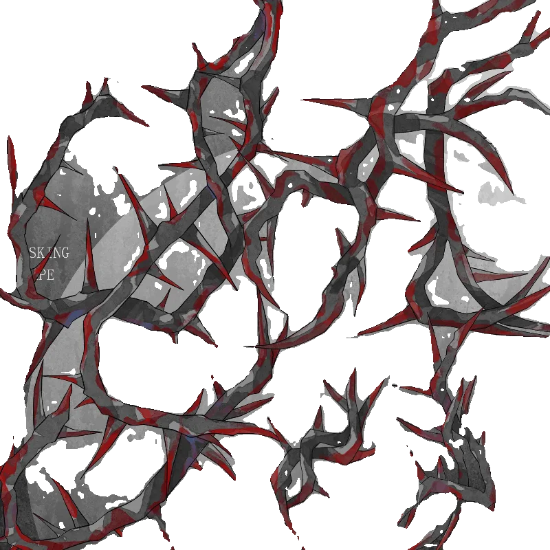 가시 배경 와시 펫 테이프 다크 스타일 저널