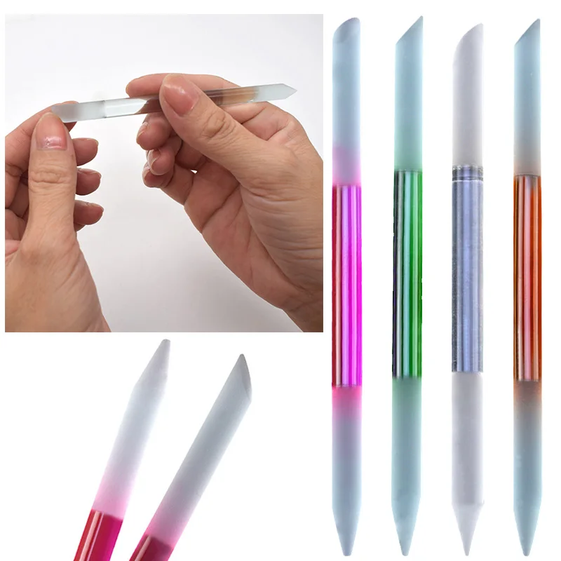 1PcsGlassCuticlePusherNailManicureStickProfessionalPrecision