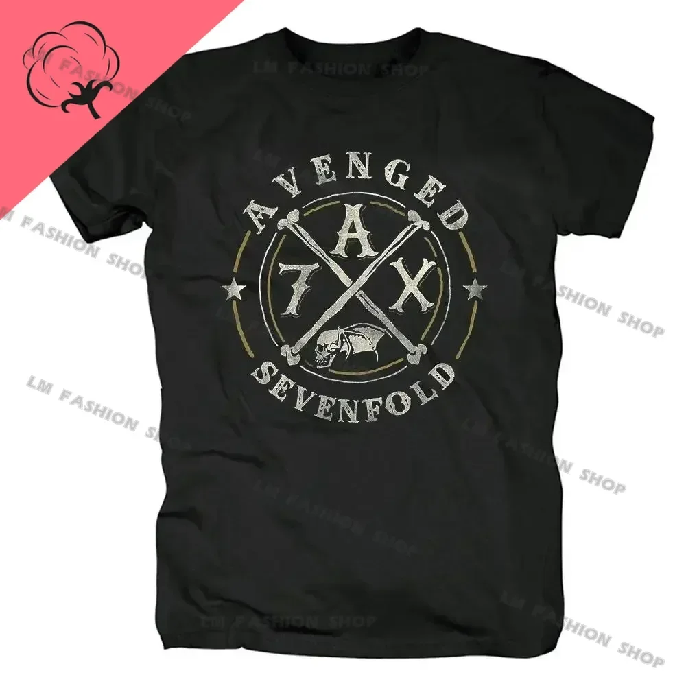 Short sleeved t shirt short sleeve t shirt cotton t shirt Avenged Sevenfold metal rock graphic print short sleeve cotton tees hip hop fashion shirts plus size t shirt for men tops
