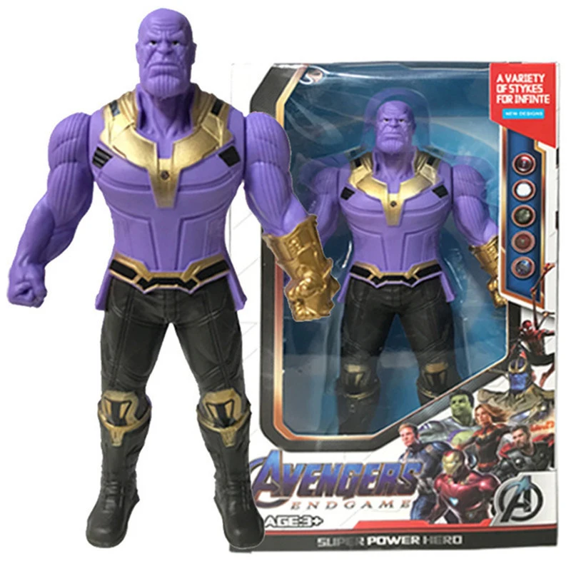 Marvel Spider Man Model Kit Hulk Iron Man Anime Toys PVC Activity Splices Luminous Doll Series Boy Children Birthday Gift