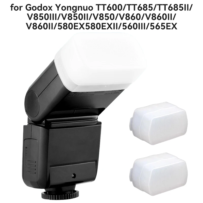 Flash Diffuser for Canon Godox TT600/TT685/TT685II/V850III/V850II/V860/V860II/580EX/580EXII/560III/565EX Yongnuo 560III4