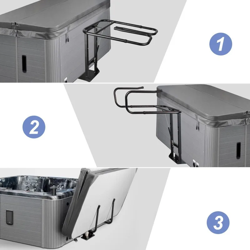 온수 욕조 덮개 리프트, 유압식 스파 덮개 리프터, 간편 작동 개폐 도구