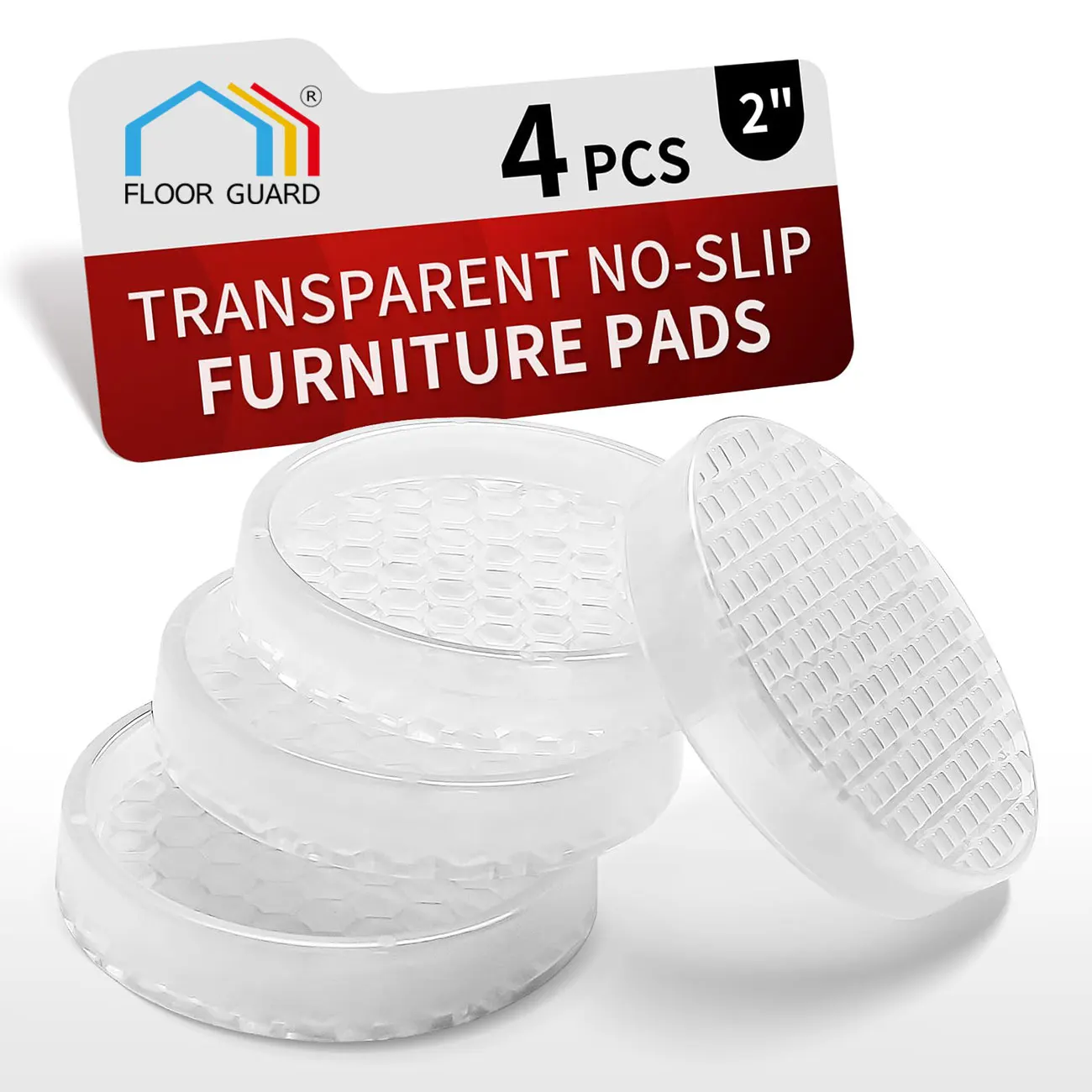 Set of 4 Non-Slip TPE Chair Leg Floor Protectors - Scratch-Free, Noise-Reducing Furniture Pads
