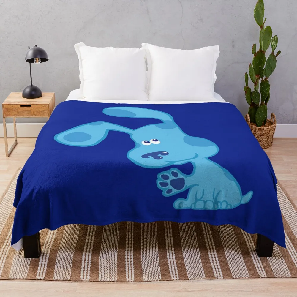 

Blue puppy Throw Blanket Decorative Sofas Bed covers Blankets