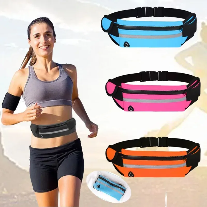 Sports Waist Bag Waterproof Shock-Absorbing Mobile Phone Case Fanny Pack Gym Fitness Running Jogging Run Pouch Cycling Bag