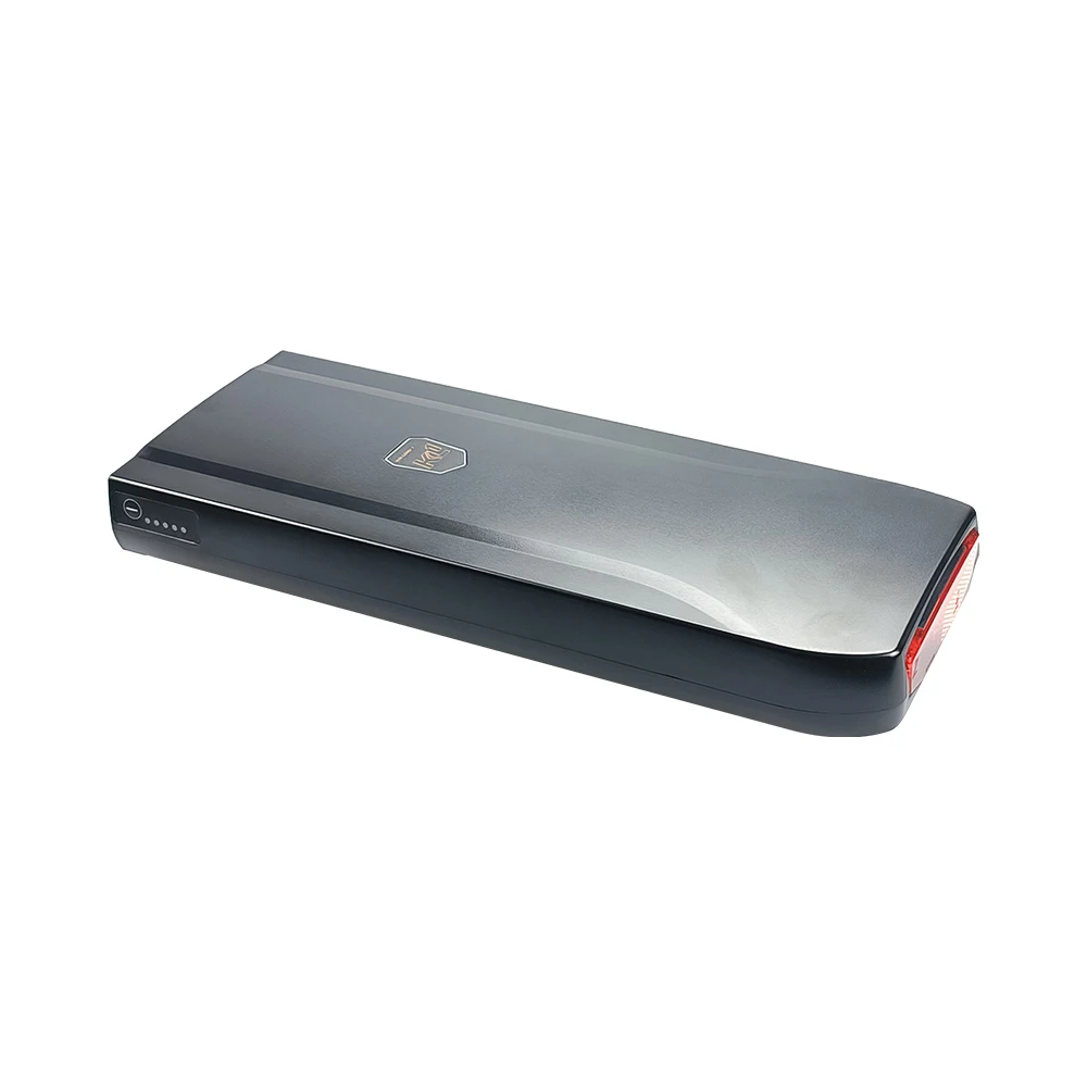 Phylion 24V 36V 48V Rear Rack Battery Box 10S6P 7S8P 13S4P Max 60pcs 18650 XH370-13J Wall-E with tail light electric bike battery case