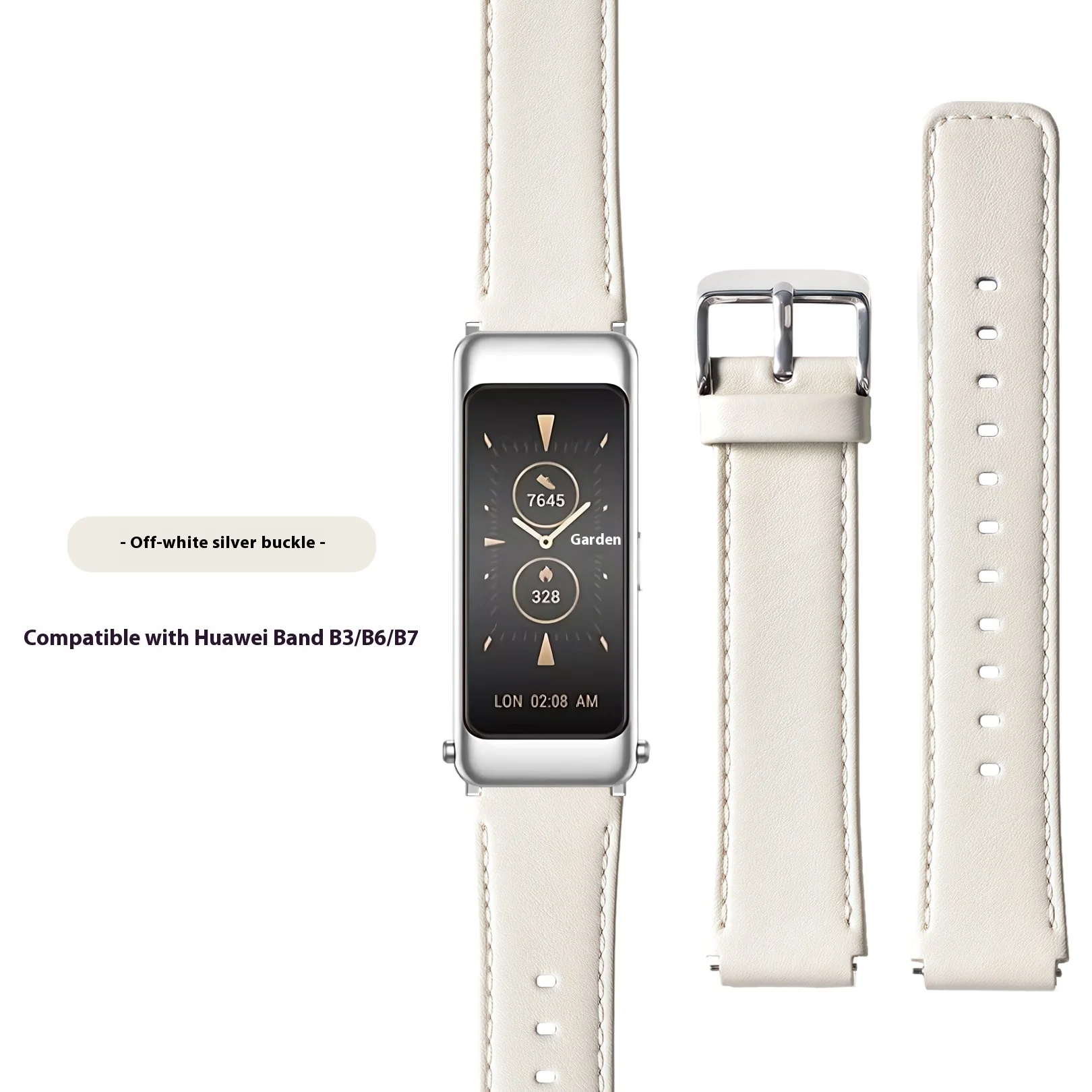 16 مللي متر جديد جلد طبيعي الفرقة لهواوي B7 B6 B3...