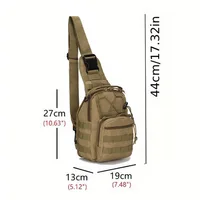 Sac de poitrine DulSling pour hommes et femmes, sacs à bandoulière, extérieur, sport militaire, voyage lancé, randonnée, équipement de camping 2