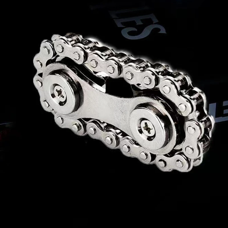 Gear Chain Gyro Fingertip Gyro Sprockets Chains Sprockets Flywheel Metal Toys  Drop Ship Sproket Roadbike Spinner Fingertip Toy