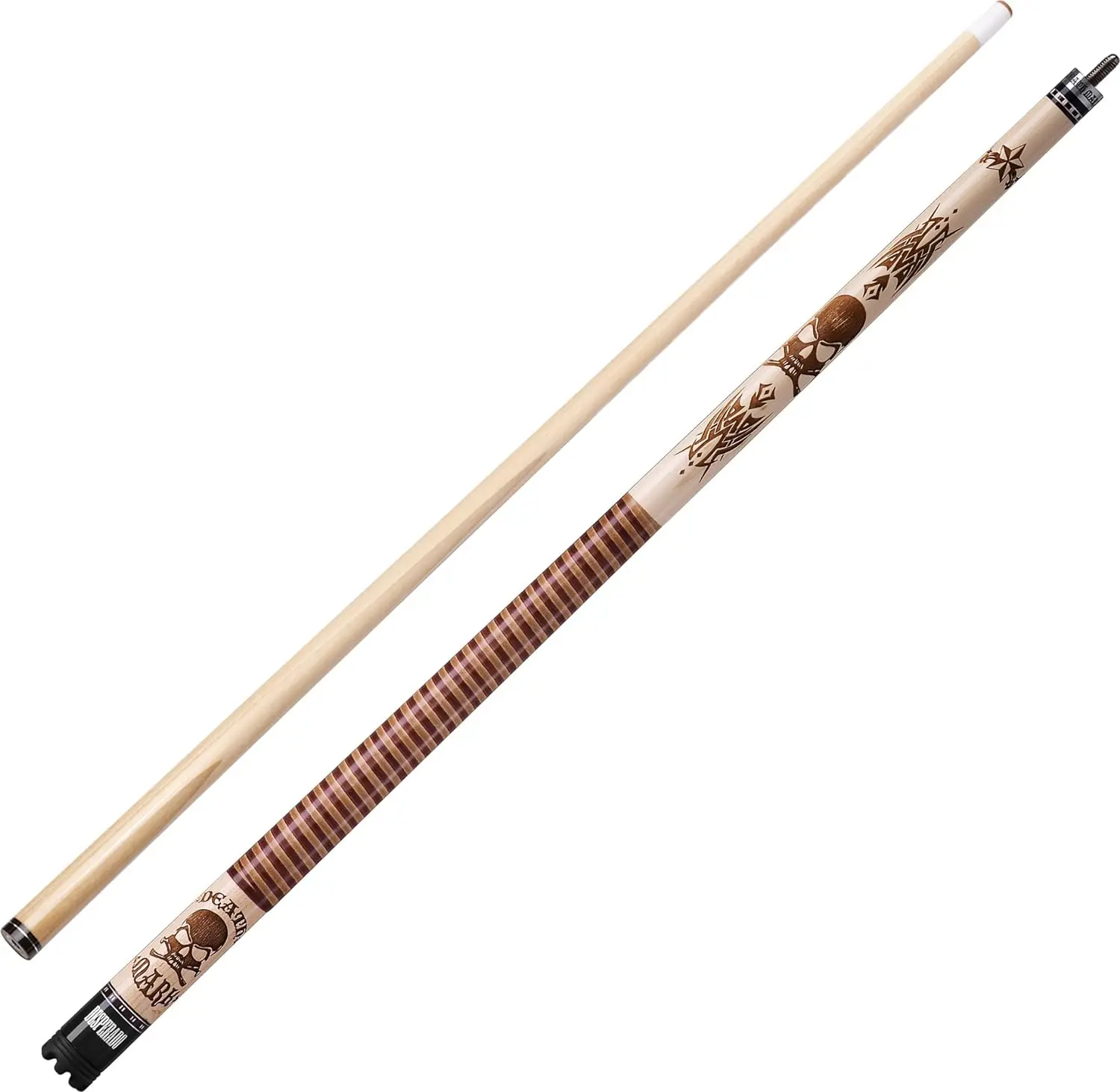 

Desperado 58" 2-Piece Billiard/Pool Cue, Death Mark Pool cue mm soft tip Mm pool cue tip soft Cue tip liquid shine Handheld sewi