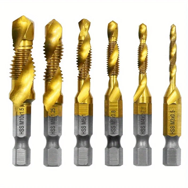 Tap Set Composite Titanium 6pc