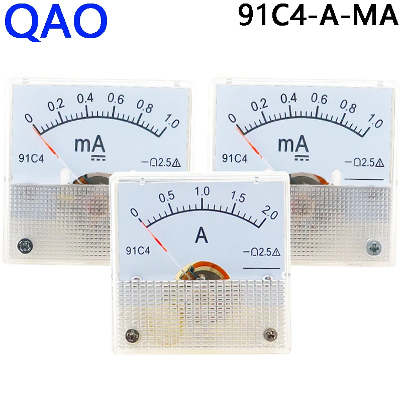 91c4 Ammeter Dc Analog 1a 2a 3a 5a 10a 20a 30a 50a 100a 200a 300a 500a