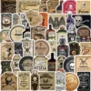 50pcs Halloween Retro Horror Gothic Witch Sticker, Graffiti Poster, Vintage Decals, DIY Scrapbook, Laptop Toys 1