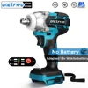 2 IN 1 Brushless Cordless Electric Impact Wrench 1/2 inch Screwdriver Socket Power Tools Compatible for Makita 18V（no battery） 1