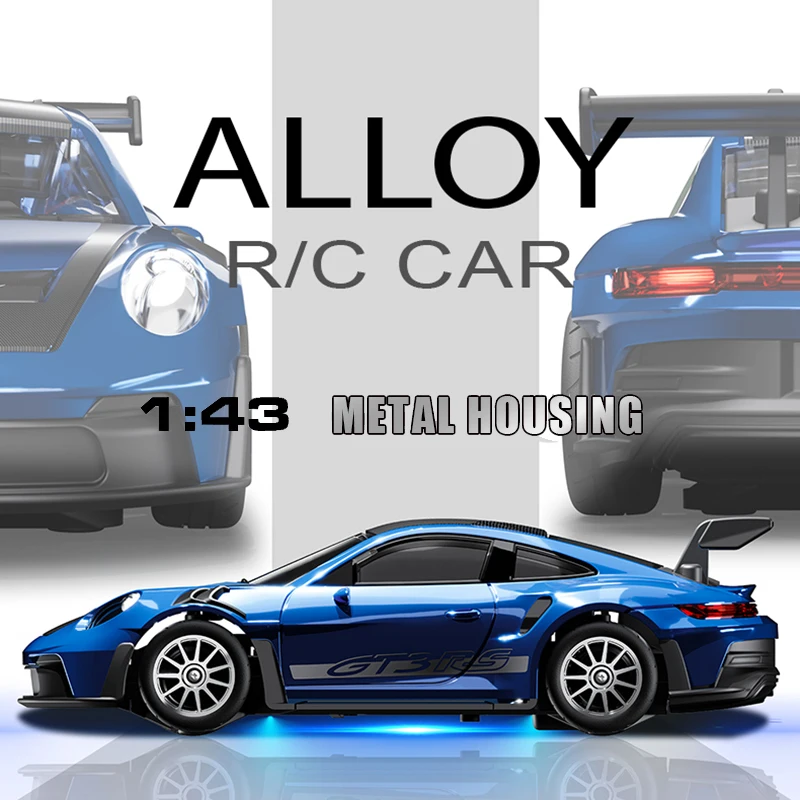 1:43 RC 4wd Drift Alloy Car With Gyro Alloy Remote Control Car Toy Gift For Children Boys Christmas Halloween Gifts