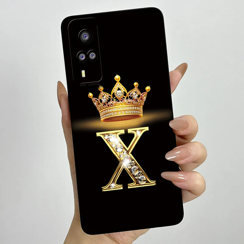 Elegant Crown Letter Silicone Soft Phone Case - Protective Shell Back Cover s
