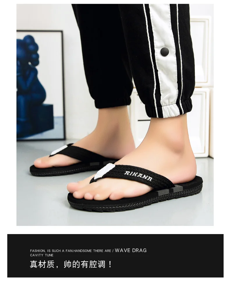 2026 Hochwertige Herren-Flip-Flops, Rutschfest, Verschleißfest, Geruchlos, Neue Sommer-Outdoor-Flip-Flops, Strandsandalen – Detail 5