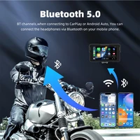 EKIY 5 Inch Wireless Carplay Android Auto Motorcycle Carplay Motorcycle Navigation GPS Display Monitor Motorcycle GPS Screen - Image 5