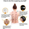 6or24  Pieces Suction Cups Massage Vacuum Cupping Body Massager Plastic Vacuum Suction Therapy Cupping Set Cans for Massage 3