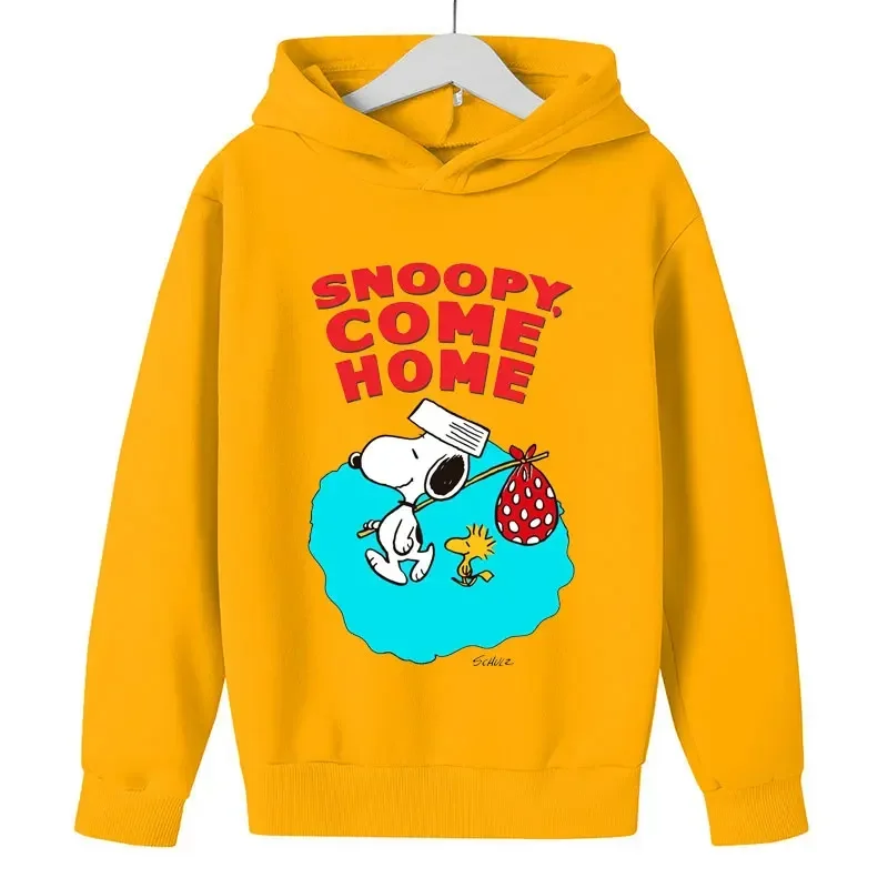 thumbnail image 1 of Sudadera con capucha para niños y niñas, de Snoopy, de dibujos animados blancos, de anime, 2024, 1 of 5