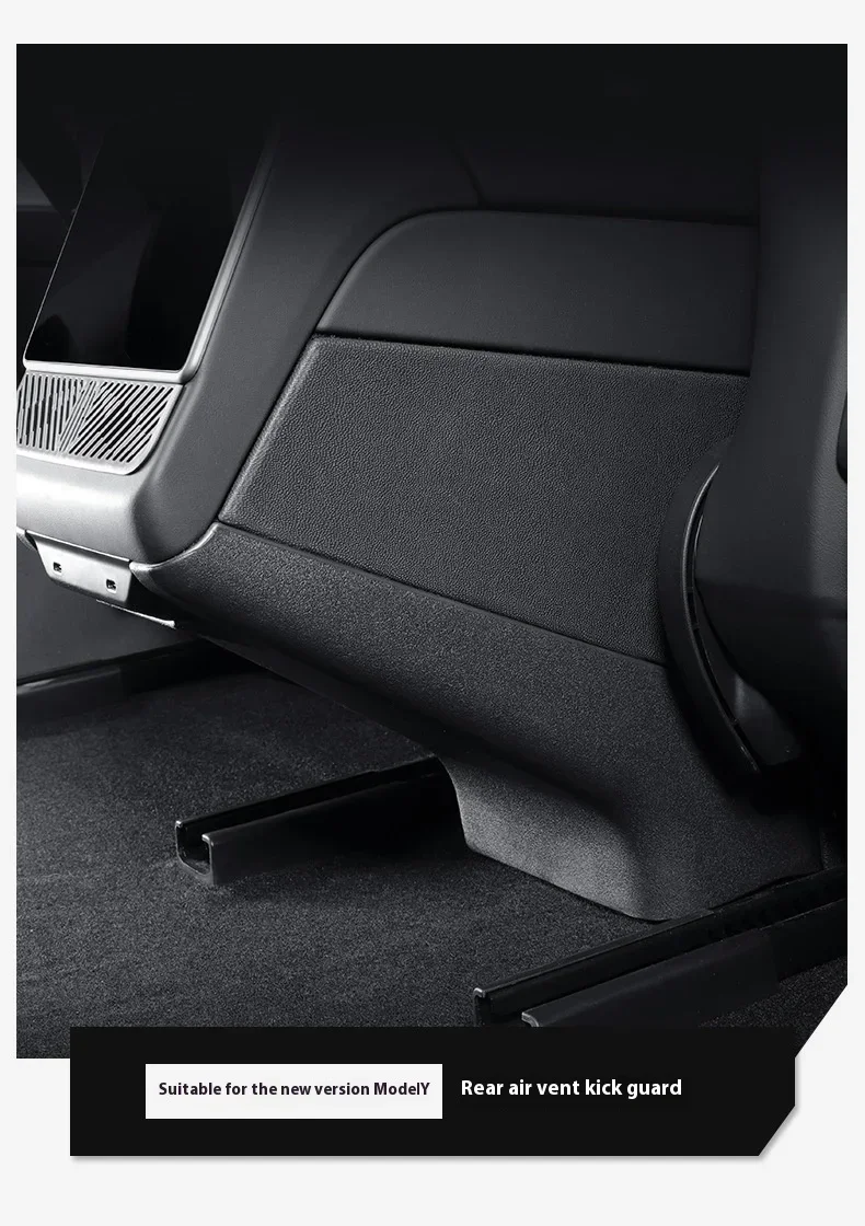 Für Tesla Model Y Juniper 2025 Modell 3, Highland Armlehne, Rücksitz, Anti-Kick-Board-Panel-Abdeckung, TPE-Kind, Anti-Schmutz-Kick-Proof-Matte – Detail 5