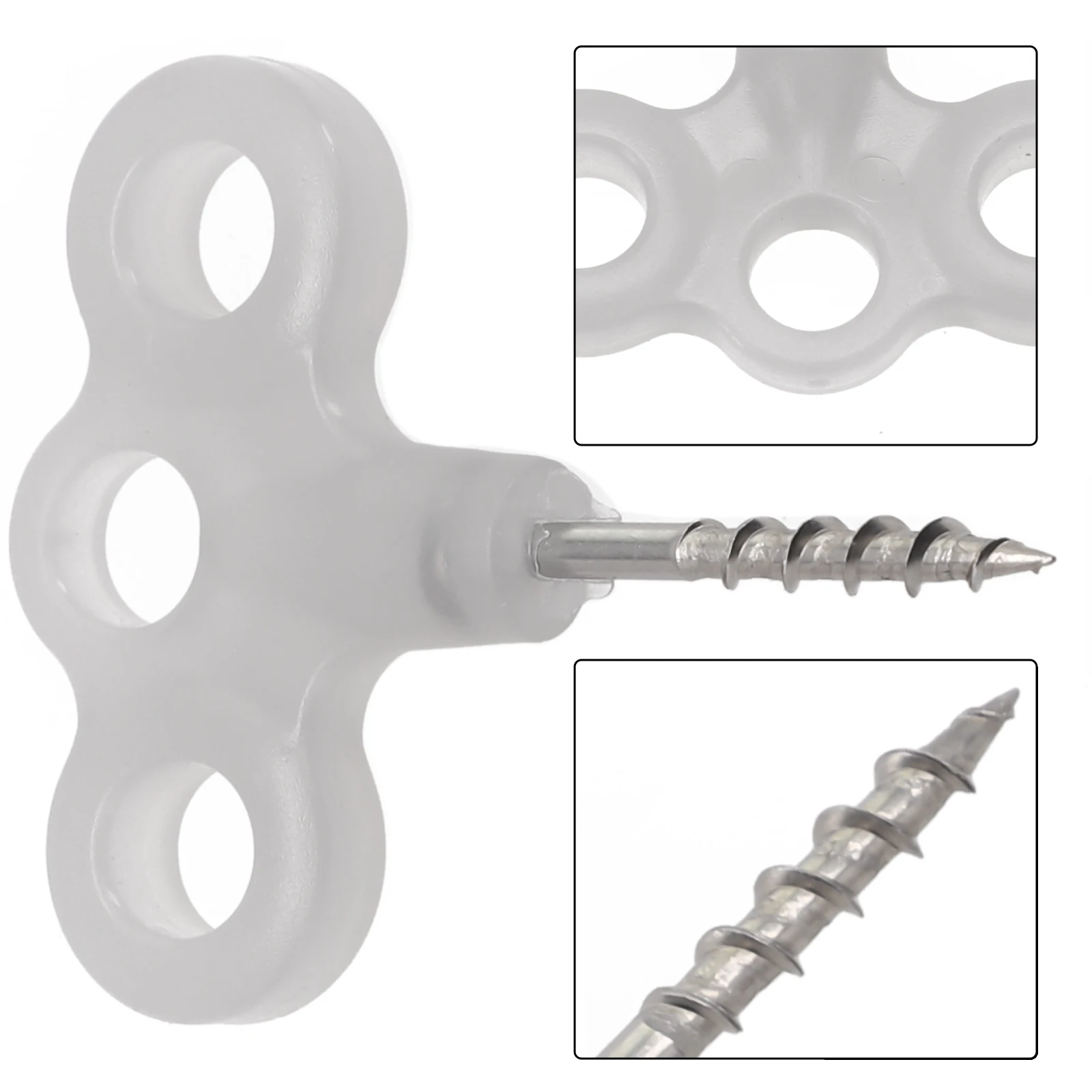 

Camping Luminous Tent Screw Peg Nail Spike Hook Rope Tree Decking Travel Peg Camping Deck Nails Luminous Nails