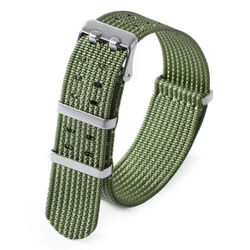 Premium Nylon Sports Watch Strap - Soft, Durable, Universal Fit - 22mm (Green)