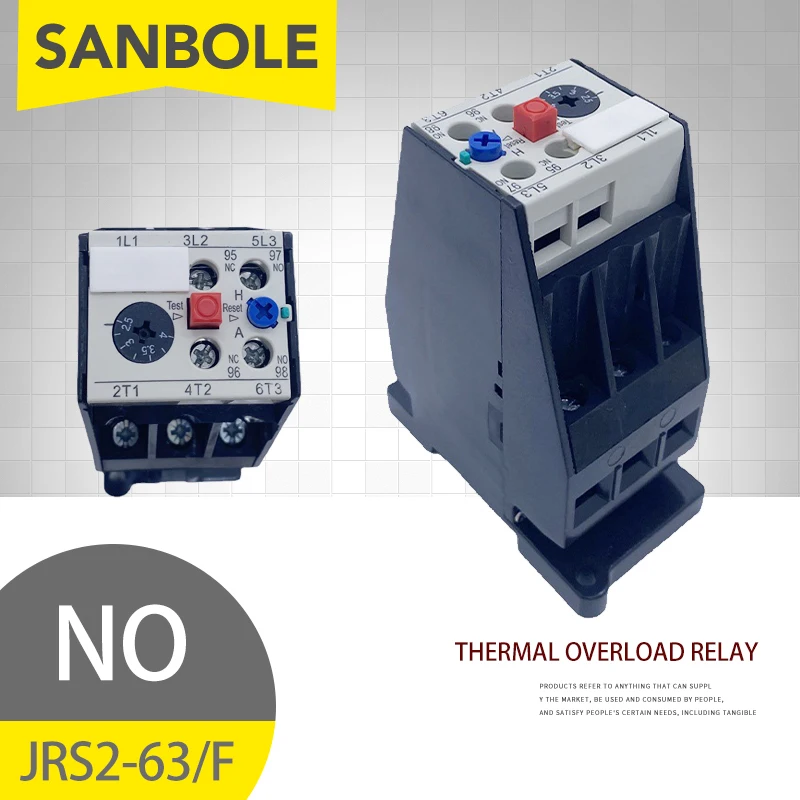 JRS263 3UA59 Heat Thermal Overload Relay Protector Guide DIN Rail
