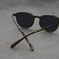 Lunettes de soleil rondes pour myopie, petite monture, rétro, marque de styliste, UV400, lunettes pour hommes, dioptrie 0 à-4.0 5