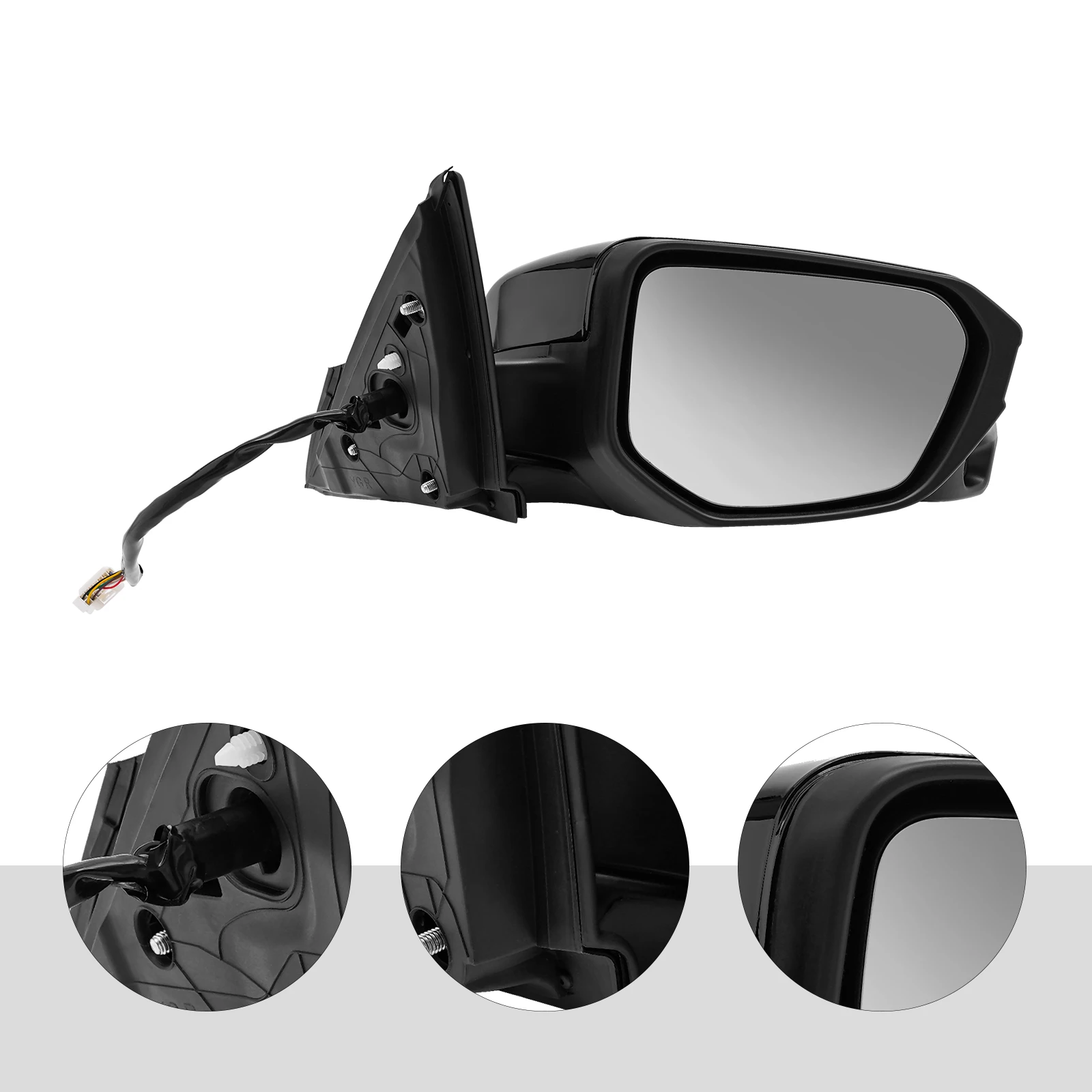 

Right Mirror Power Fold Heated Side View Camera For Honda Civic Sedan 2016-2018 2019 2020 Mirror Power Adjust 11Wires Painted
