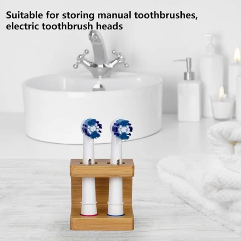 Toothbrush Head Holder Rack Bathroom Storage Rack 2/3/4 Slots Electric Portable Stand