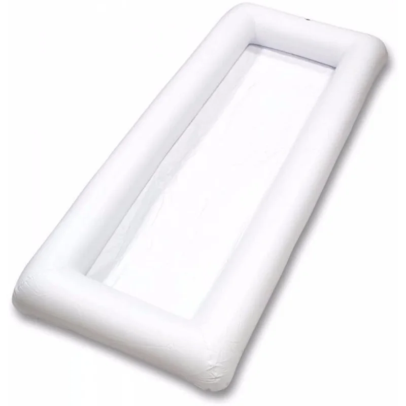Inflatable Ice Tray Outdoor Picnic Camping Inflatable Chilled Fruit Salad Plate Portable Ice Bucket Bar And Tank