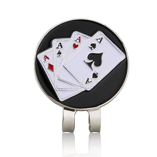 Magnetic Golf Ball Marker with Hat Clip - Birdie One Putt Eagle Tiger Design