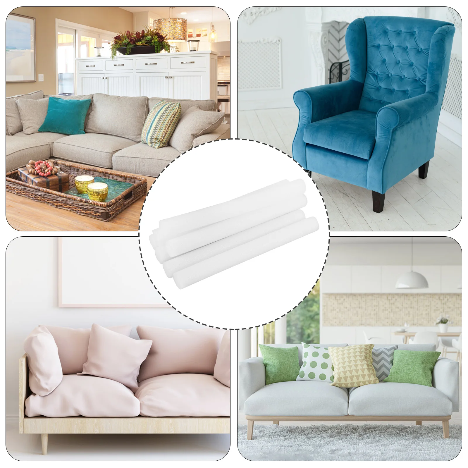 14pcs Anti Slip Foam Strips Slipcovers Stretch Sofa Couch Cover Foam Tucker Couch Protector Foam Foam Grips Couch Slipcovers 2