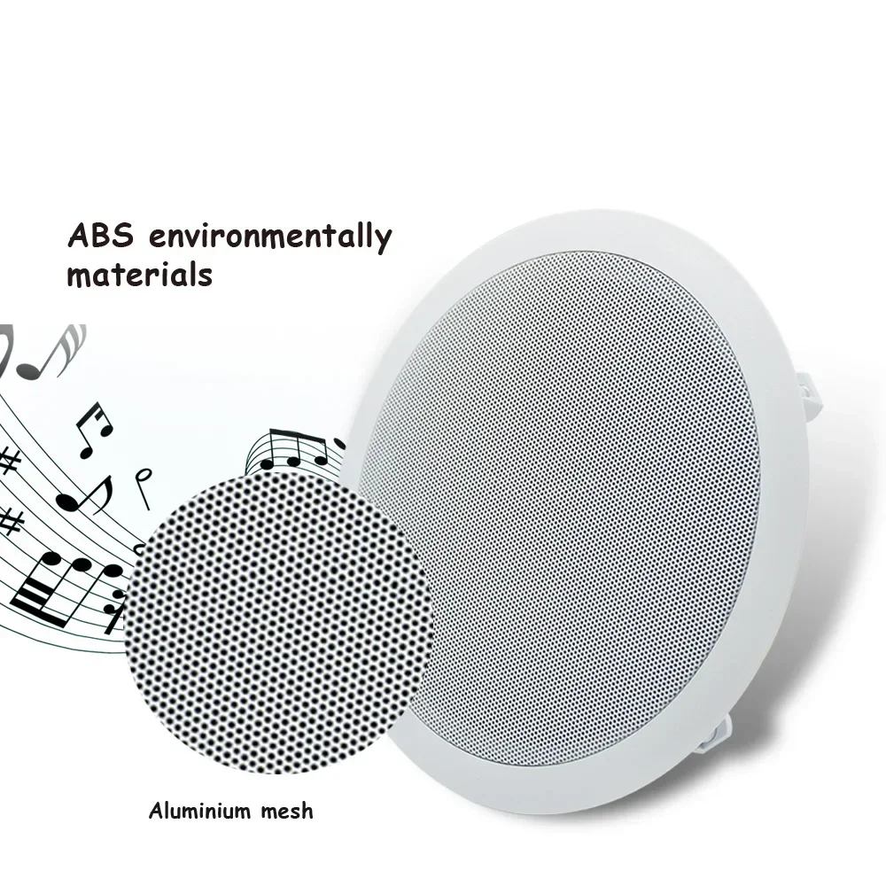 Powerful 40W Ceiling Speaker inch HiFi Stereo Passive