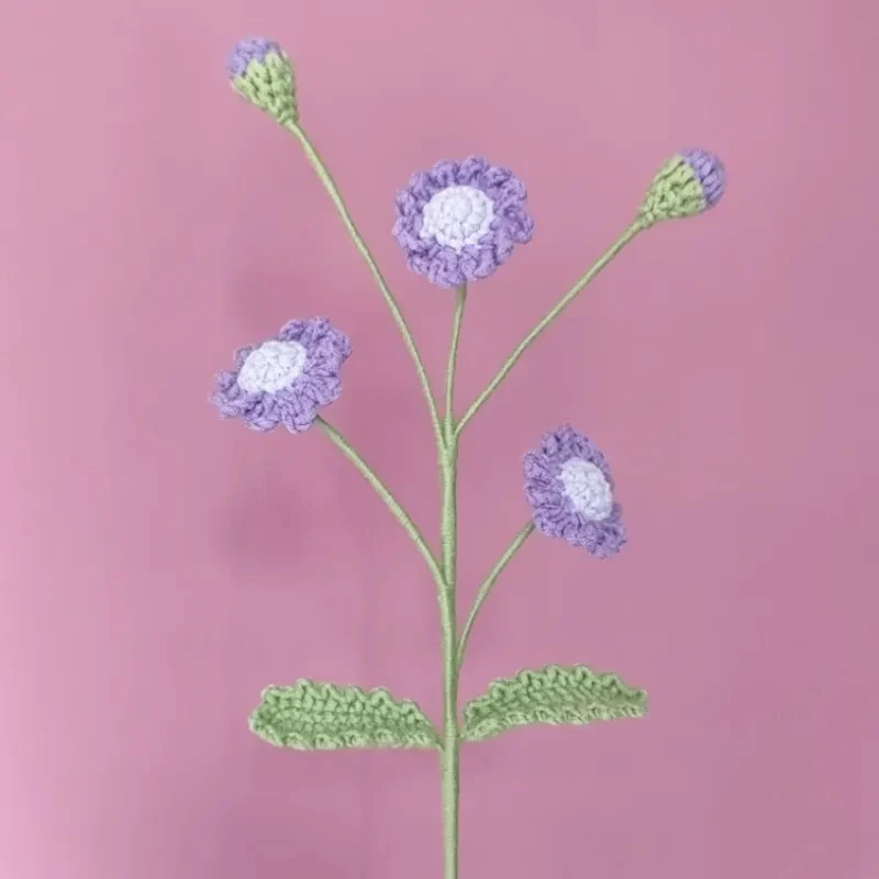 New yarn weaving multi head daisy bouquet for home decoration, wedding ornaments, holiday gifts, exquisite simulation flowers