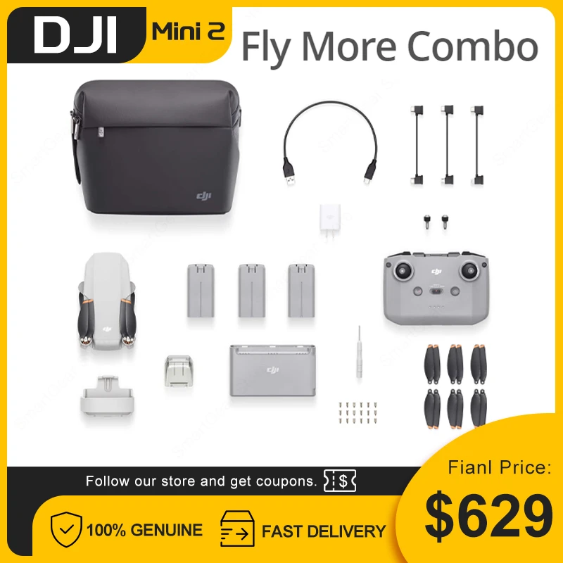 DJI Mini 2 Drone Mini 2 fly more combo with 4K zoom camera 10km Transmission Distance Mavic Mini 2 brand new original in stock 西原小学校 dji mini 2 fly more combo DJY MINI2 ドローン その他