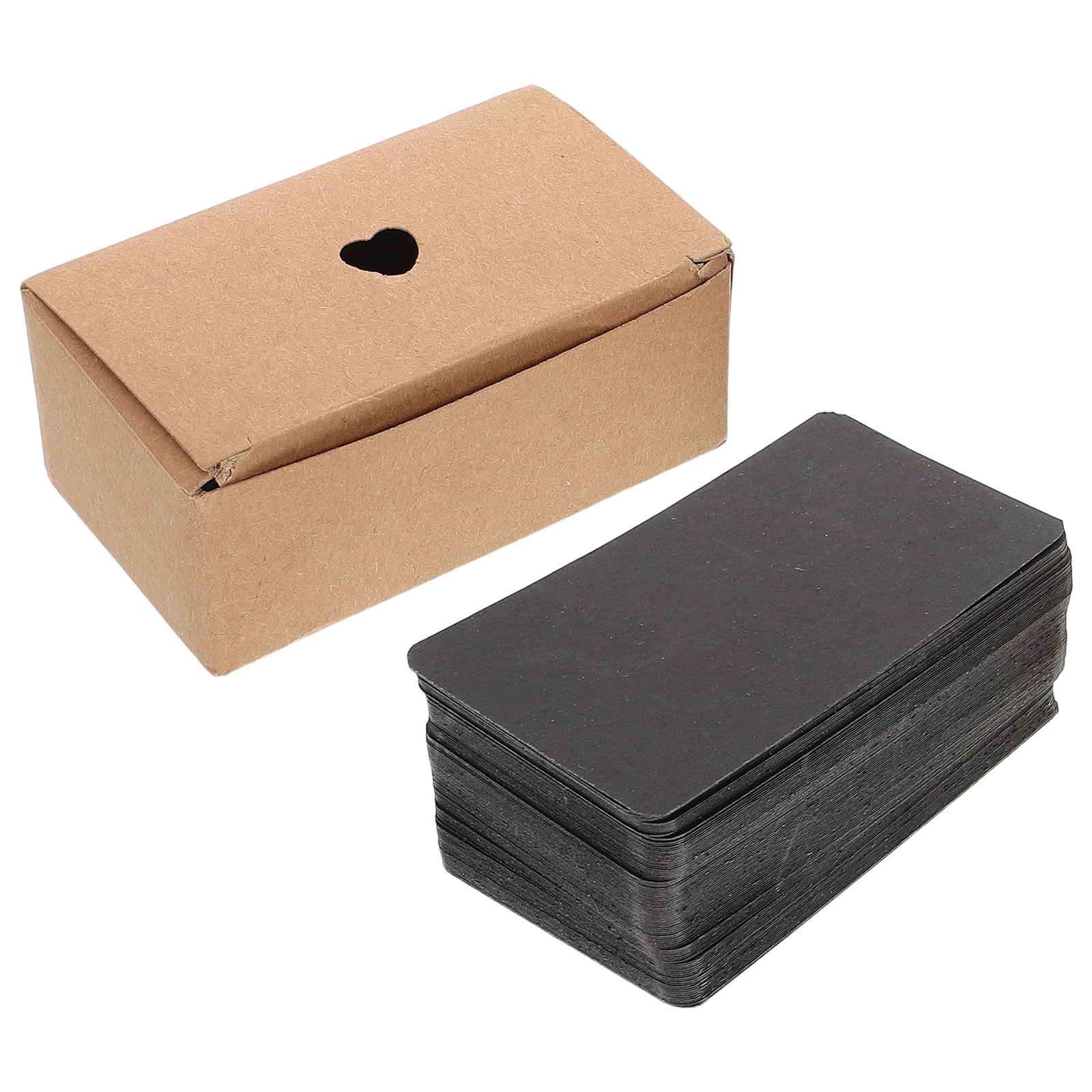 100pcs 검정색 빈 대량 종이 카드지 색인 노트 북마크 서명 인사말 카드 Diy 프로젝트 연구 크래프트 카드 만들기