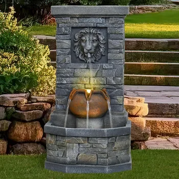 Lion Head Water Fountain 1