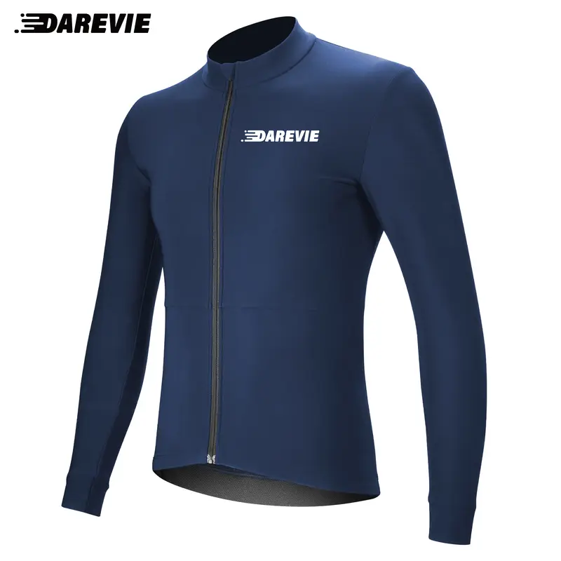 DAREVIE Cycling Jersey Winter Thermal Fleece Cycling Jersey Men Long Sleeve Hot Warm Soft Brushed Breathable Bicycle Clothing - Image 7
